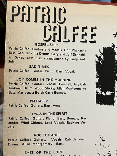 rare PATRIC CALFEE Dayspring LP MorningStar Akron OH Xian Blues Rock Folk Psych - Picture 8 of 15
