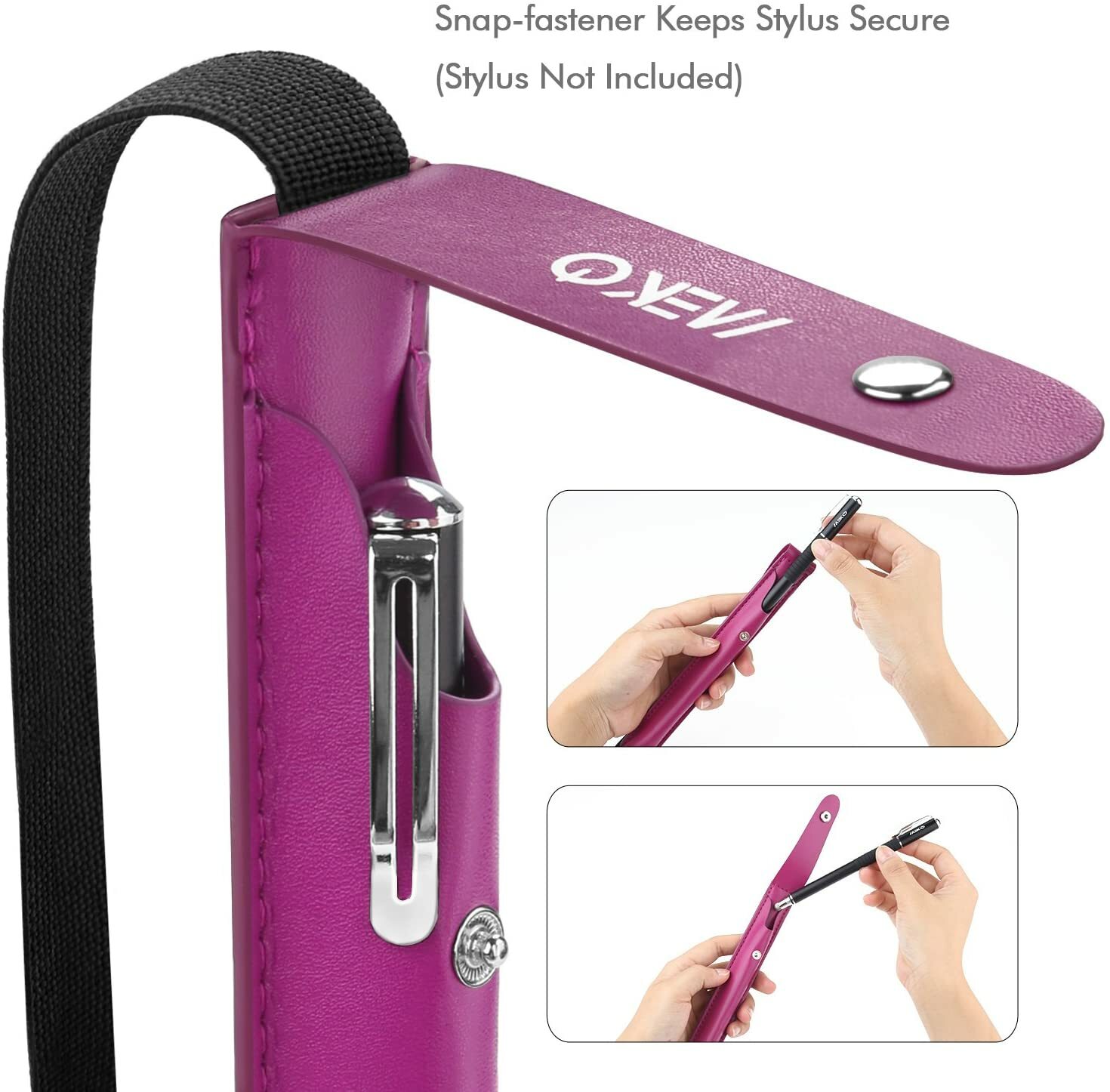Stylus Pen Case Holder Sleeves for Apple Pencil, Stylus Pen Leather Bag