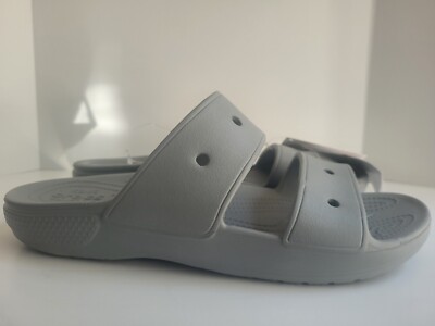 Crocs Classic Sandals Slides Light Grey Size Men