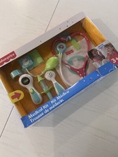 NIP Fisher Price Doctor Medical Kit Toys Set Doctor w Bag 7 Piece Set Kids 3 
