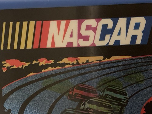 Tupperware Sandwich Keeper Hinged Lunch Box NASCAR Cars Holographic Blue - Picture 12 of 14