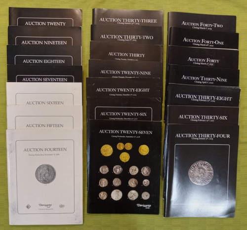 Davissons Ltd. (22) coin token medal auction catalogs 2000-2023; Allan Davisson