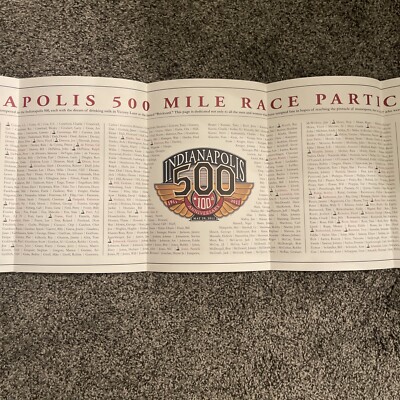 2011 Indianapolis 500 100th Anniversary Official Program w/ poster attached PB