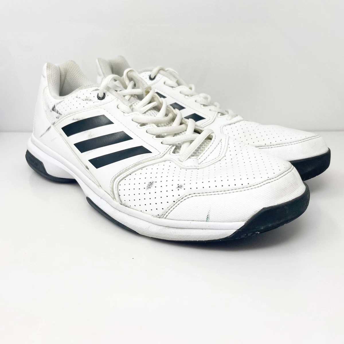 Adidas Mens Adizero Attack BA9084 White Casual Shoes Sneakers Size