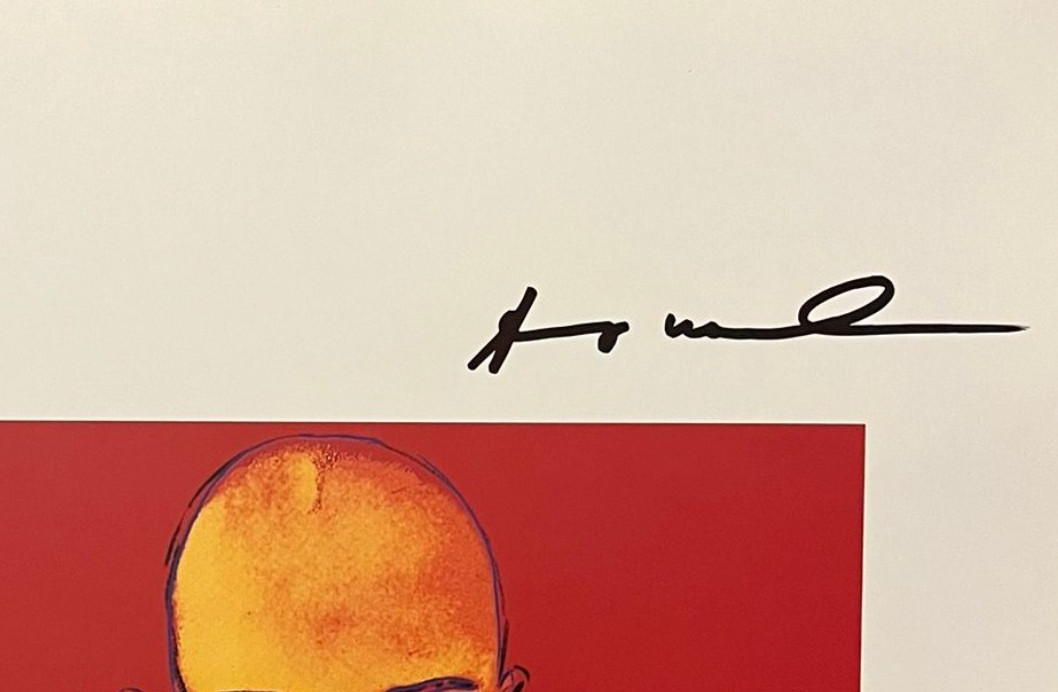 Andy Warhol, Original Signed Print with COA and $3,500 Appraisal.