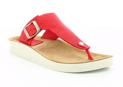 Kickers Sandalias Chanclas de Dedo Odaliska Red Sprinter Nobuk - Main Image