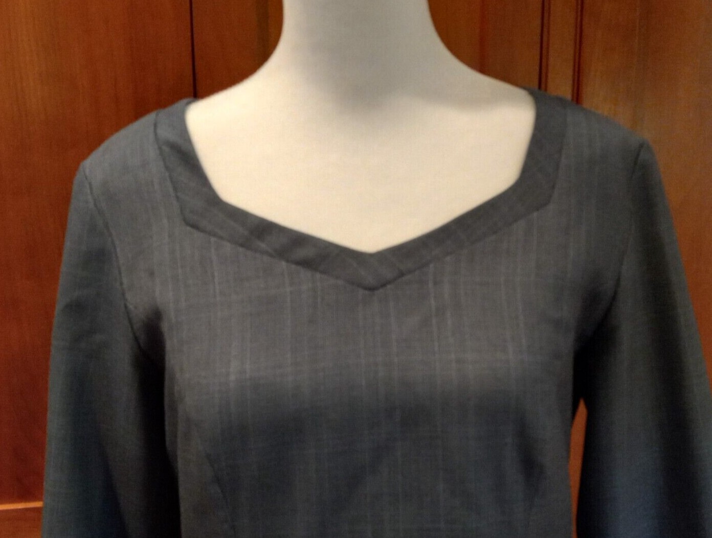 Pendleton Women's Blue Wool Fully-Lined Sheath Dr… - image 5