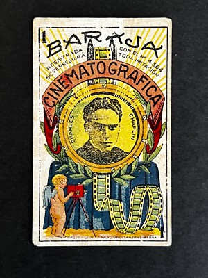 1920s Charlie Chaplin Spanish #1 Card Cinema Boix RARE