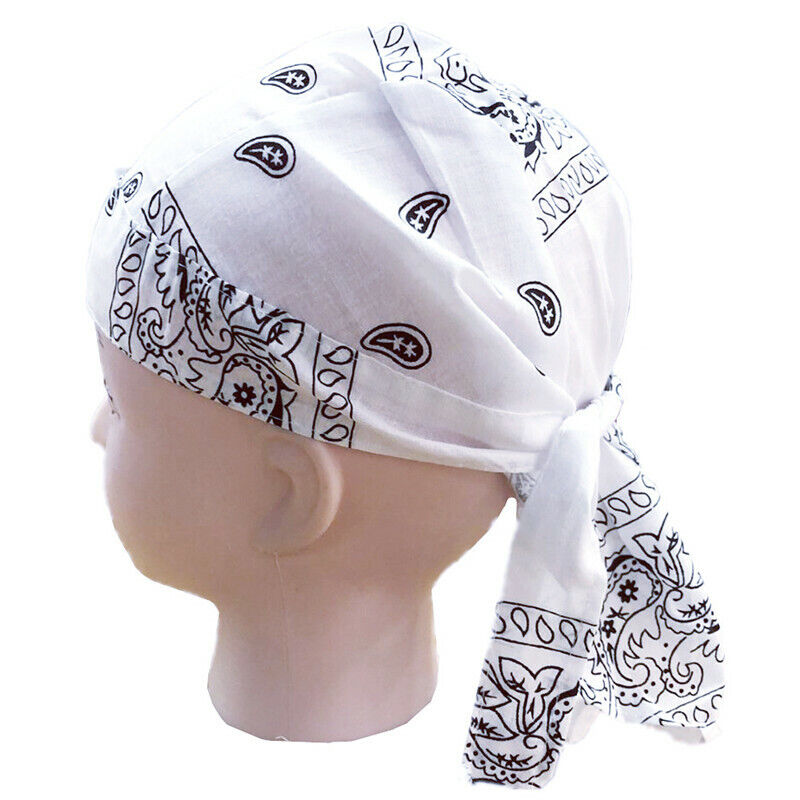 Bandana Durag XXL Hip Hop Branca XXL-027