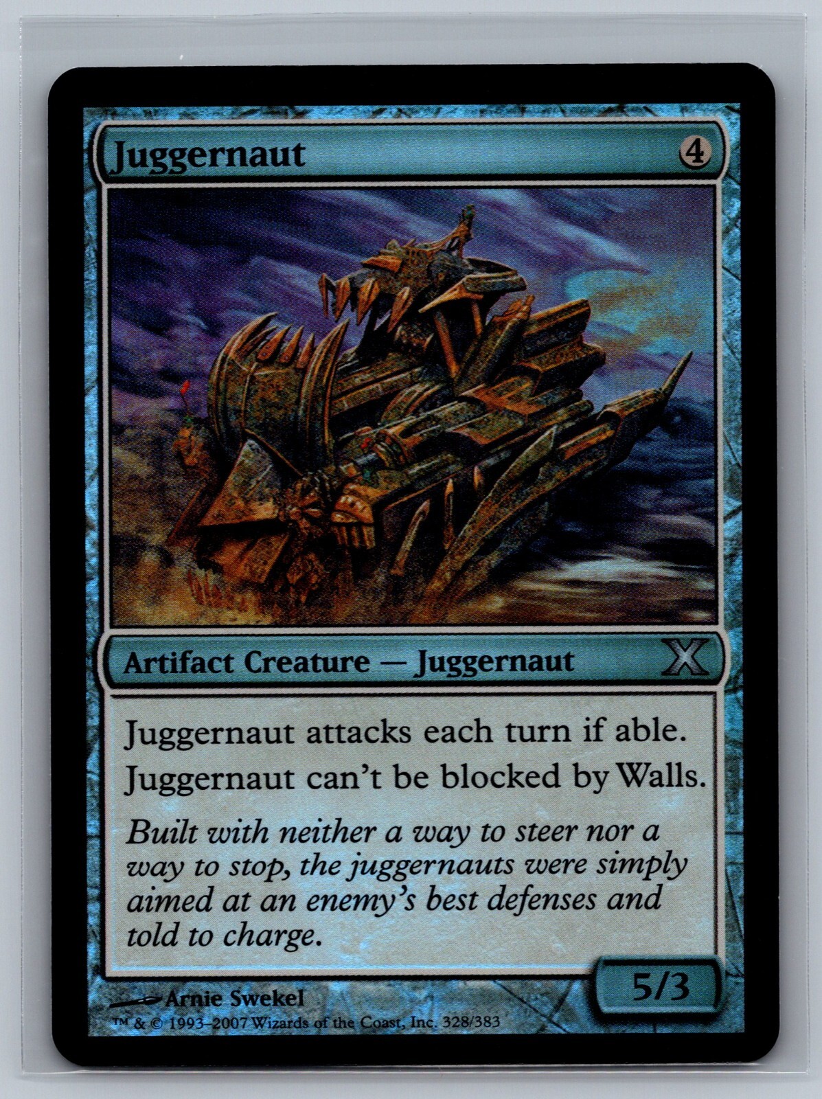 Magic The Gathering Tenth Edition Juggernaut #328/383 Foil MTG TCG CCG 10th