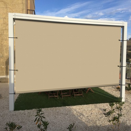 10' Replacement Pergola Shade UV Block Cover Panel w/ Rod Pocket for Yard Garden - Imagen 43 de 55