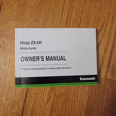 パン OEM KAWASAKI NINJA ZX6R Owner's Manual PRINTED 2018 99803