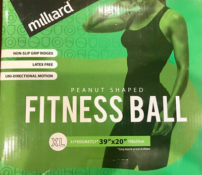 MILLIAARD Peanut Shaped Workout Exercising Pilates Gym Yoga Balance Ball XL39X20