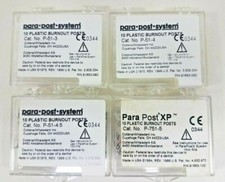 Coltene Whaledent Burnout Plastic Para Post P51-3, P51-4, P51-4.5, P751-5 -10 BX