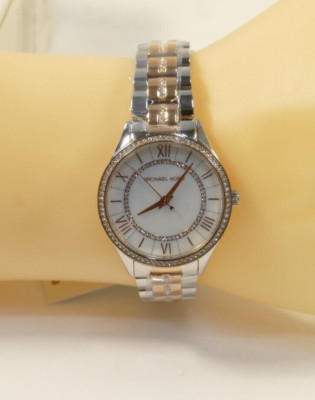 Michael Kors MK3979 Lauryn Bicolor Edelstahl Damenuhr NEU UVP 279   (32)