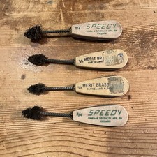 Lot Of 4 Metal Wire Brushes Mixed Lot Vintage Collectible 