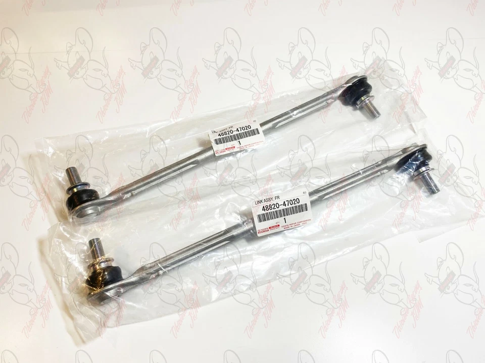 Toyota Lexus Genuine Front Stabilizer Bar Link Set of 2 48820-47020 OEM - Image 4 of 4