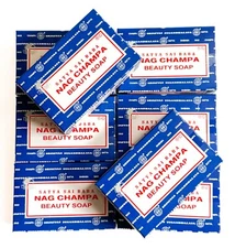 New Satya Nag Champa Beauty Soap Bars 75 grams each - Pick 1 2 4 8 or 12 pack!