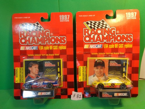 Racing Champions edizione 1997, #36 Todd Bodine & #38 Elton Sawyer, 2 pezzi (nuovi) - Foto 1 di 12
