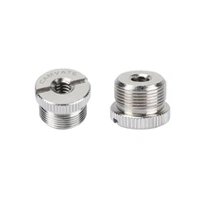 2Pcs CAMVATE Mic Screw Adapter 5/8" Male to 1/4" Female fr Micphone Stand Holder