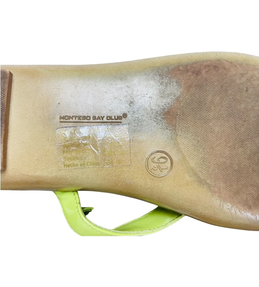 Sandalia Montego Says Club Verde Verano Playa Retro Sin Cordones Jaleas Jalea Talla 9.5 Foto 3 de 3