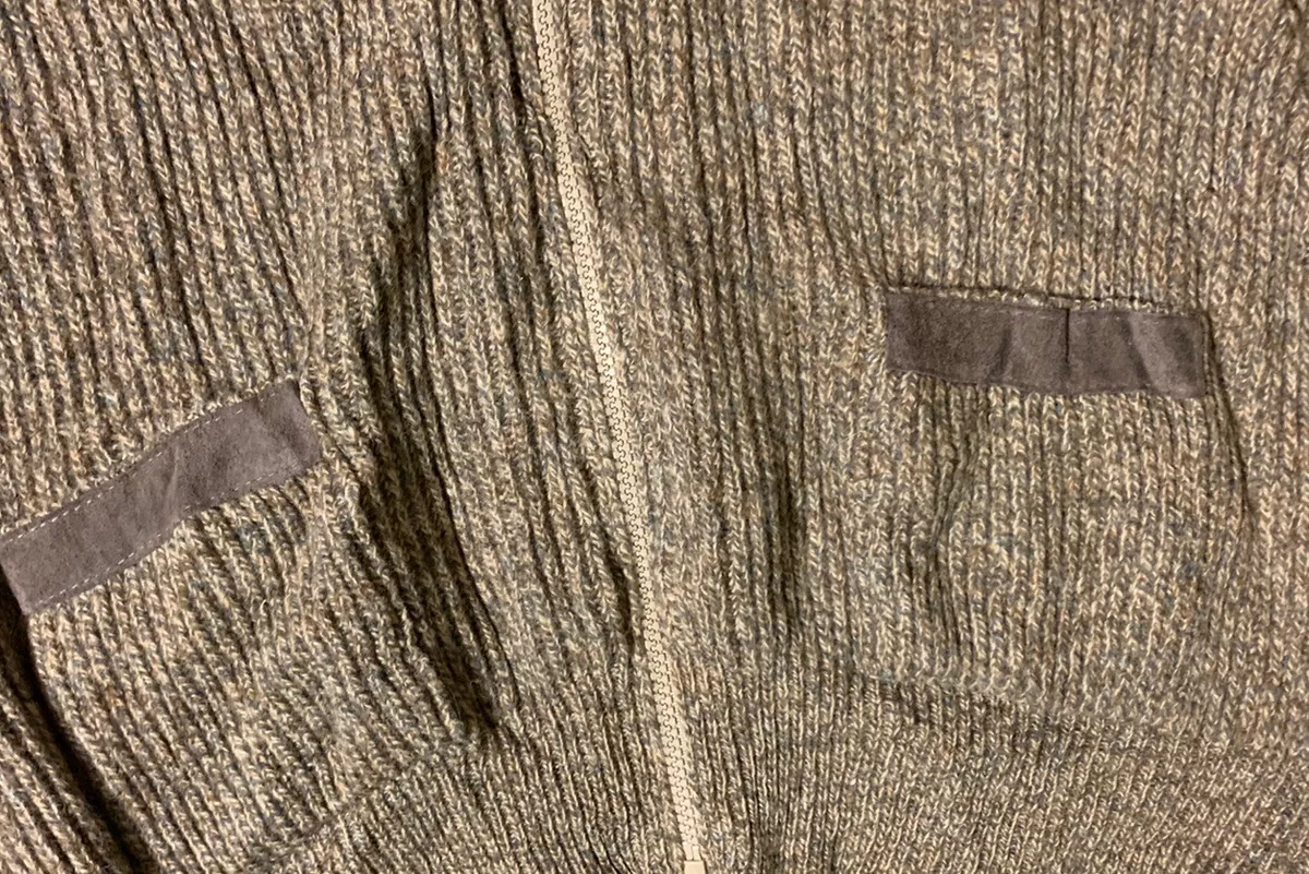 Men's sweater with leather elbow deals patches