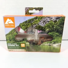 Ozark Trail 50 Piece Creek and Pond Assorted Lure Fishing Kit Floats Hooks Shots