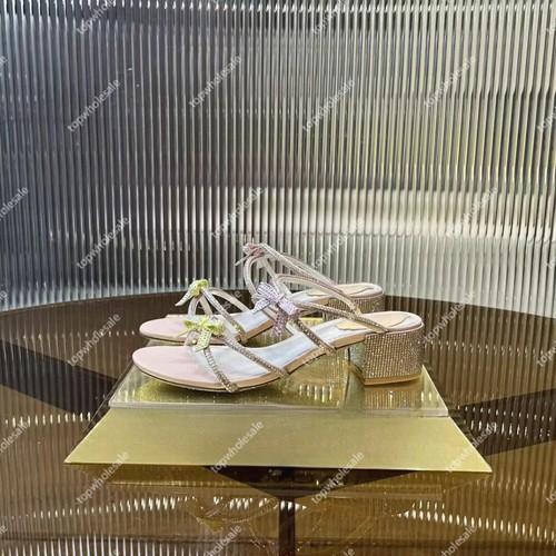 Scarpe sandali donna eleganti con fiocco strass - Foto 20 di 20