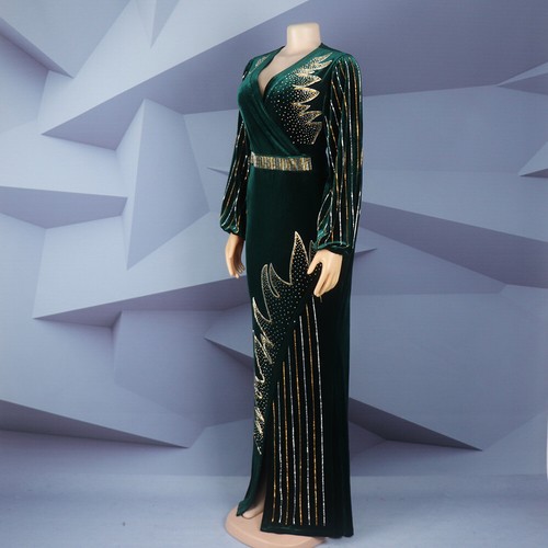 Kaftan Muslim Women Maxi Dress Plus Size Abaya Dubai Party Gown Islamic Caftan - Picture 15 of 47
