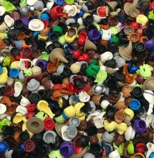 Lego 50 New Minifigure Hair Hats Helmet Headgear Boy Girl Town City Pieces