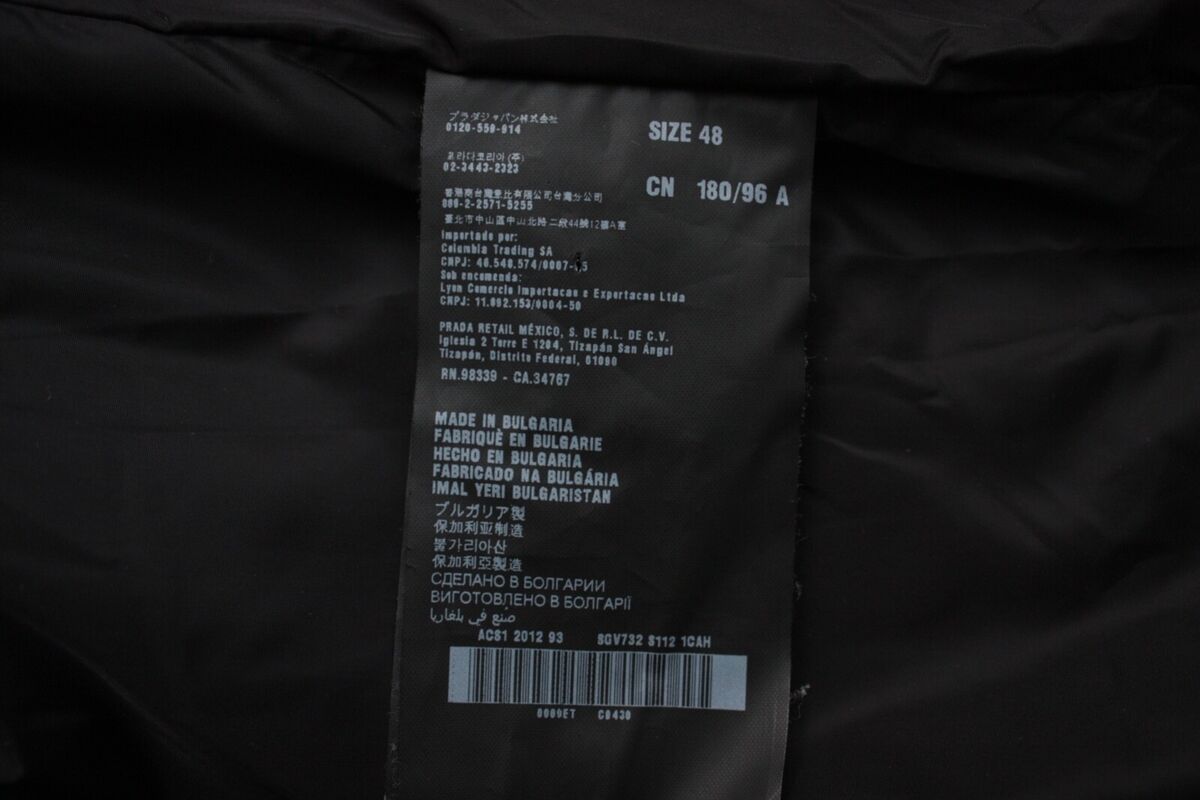 Prada Black Lightweight Men's Jacket 48 Art.SGV732 | eBay Prada Black Lightweight Men's Jacket 48 Art.SGV732 | eBay