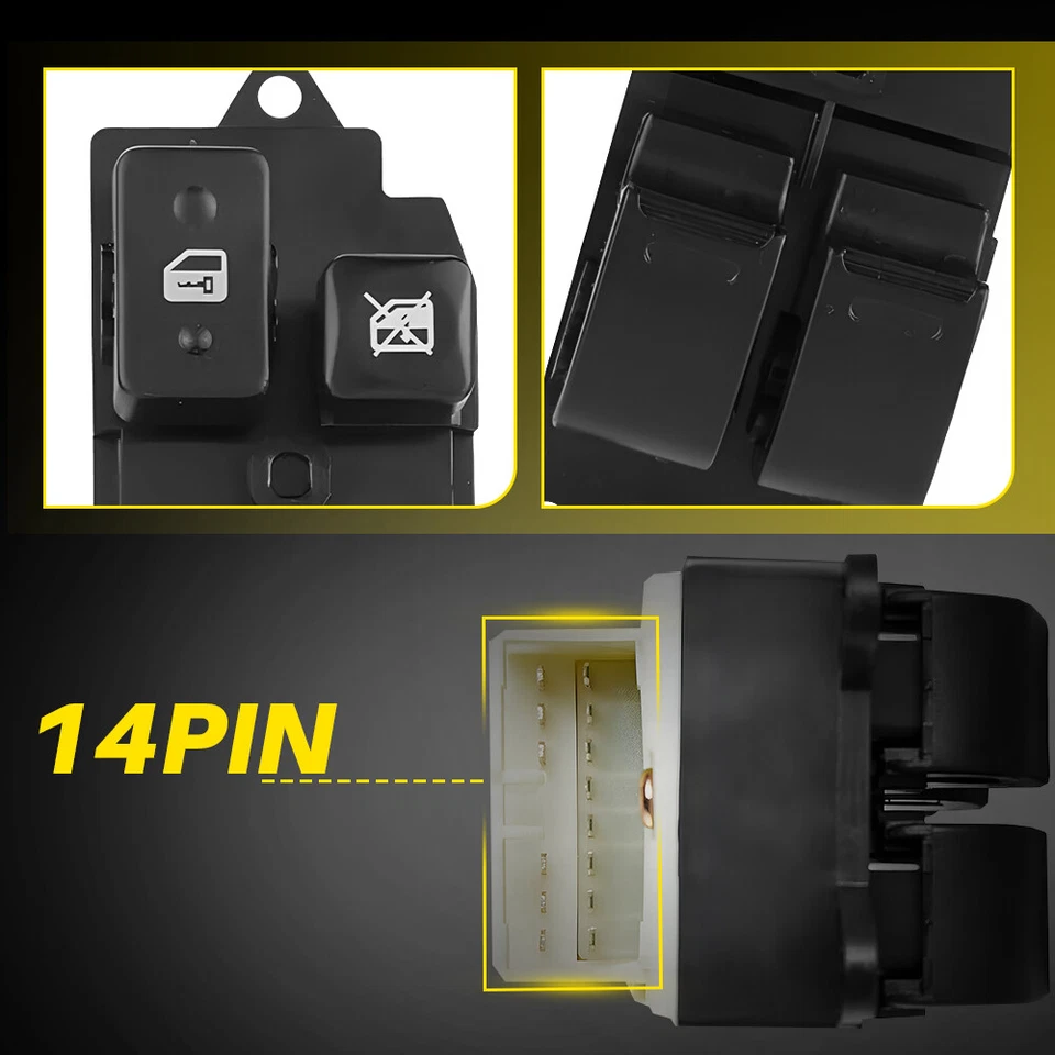 Interruptor de puerta Master Power Window para Toyota Rav4 Tercel 1996-1997 (4 puertas) NUEVO V Foto 4 de 4