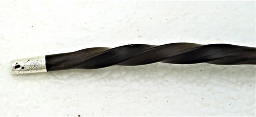 Sterling Silver Toddy Ladle Twist Carved Handle Silver Tipped End - Picture 5 of 8