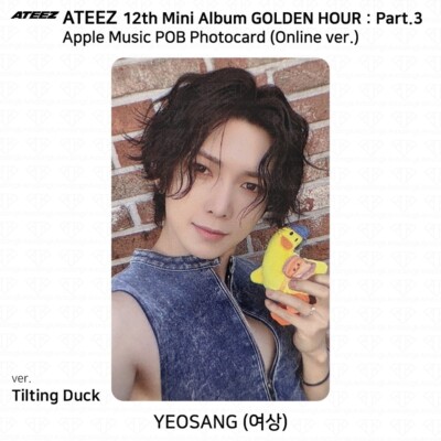 ATEEZ 12th Mini Golden Hour Part.3 Applemusic POB Photocard KPOP K