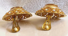 Auth Signed Chanel Earrings CC Faux Pearl  Crystal Yellow Gold Plate Clip on Vtg — photo 7
