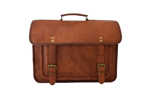18  Homme Frais Cuir Vintage Ordinateur Portable Handmade Sac Malette