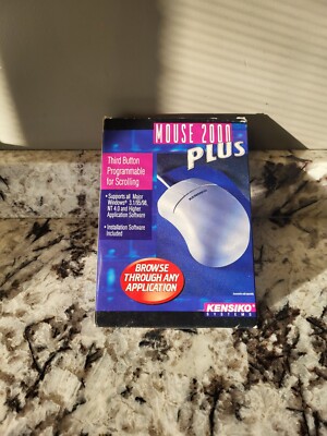 Vintage 1997 Kensiko Mouse 2000 Plus Install Disk Included