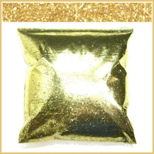 11oz Bright Gold .015" Metal Flake, Medium Cut, Automotive Grade Additive, 325ml