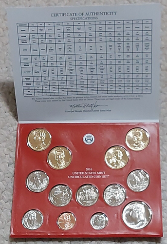 2016 P&D US Mint set non circolato - 26 monete - OGP mai aperto - 16RJ - Foto 6 di 8