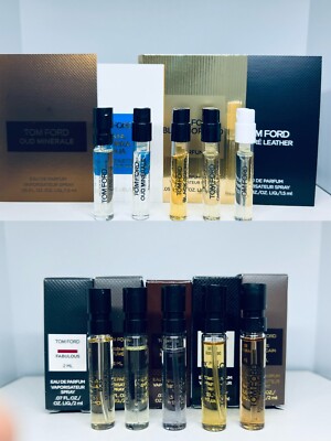Tom Ford Men Cologne Collection Sample Spray Vials 10pc Set