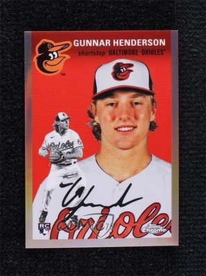2023 Topps Chrome Platinum Anniversary 15/75 Gunnar Henderson #50 Rookie RC s5q