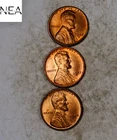 1944+1944-D+1952-D Lincoln Wheat Penny Cent Lot/Set ~ Gem BU Red ~ ZWL45