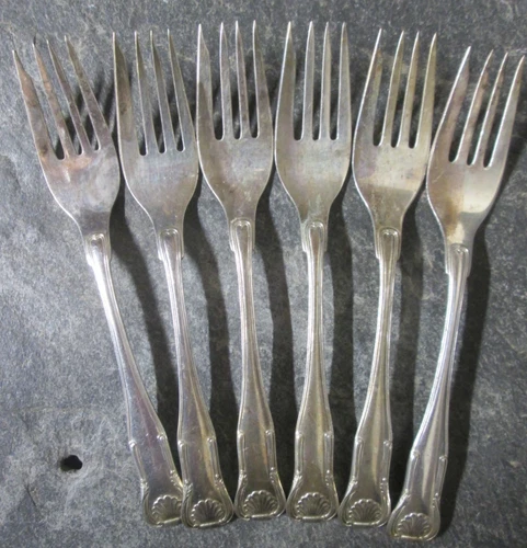 S Kirk & Son King Lot of 6 Sterling Salad Forks 249.1 Grams 925