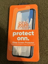 Onn Clear Glass Screen Protector for iPhone 12 Mini 2020 Sealed