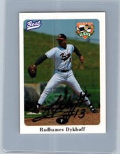 1996 TEAM BEST FREDRICK KEYS AUTO AUTOGRAPHED SIGNED RAHADMES DYKOFF