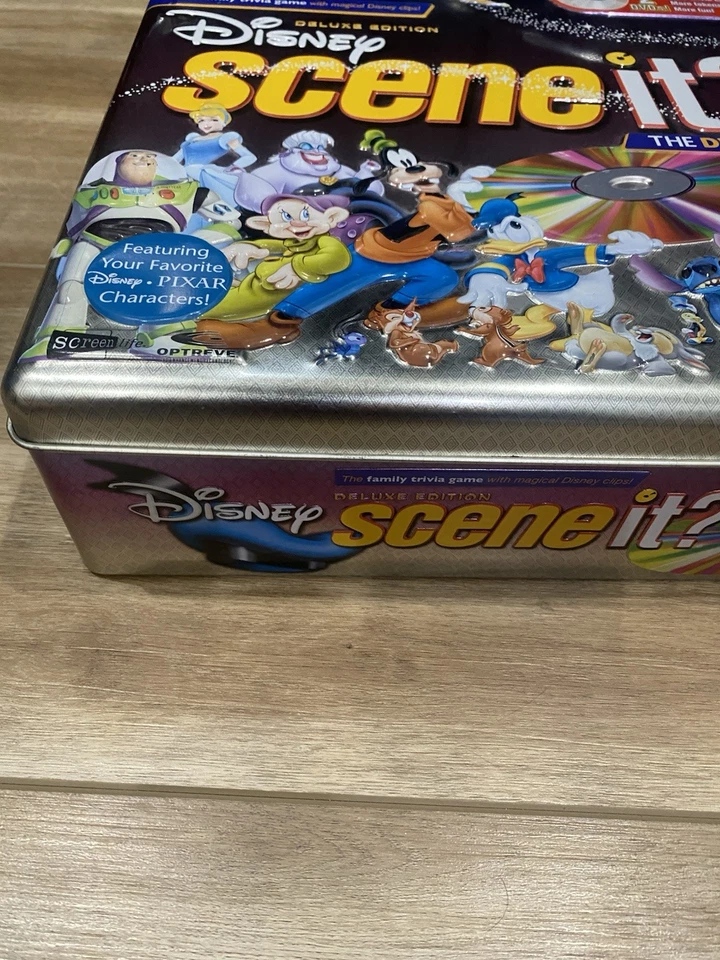 Disney Scene It? Deluxe Edition 2 DVD Board Game 2005 W/Collectors Tin - Image 3 of 4