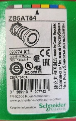 (Lot of 10- New In Box) SCHNEIDER ELECTRIC ZB5AT84 Push Button 22mm, Red 