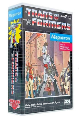 MEGATRON transformers Super7 dx deluxe vhs case retro figure 7'' NEW
