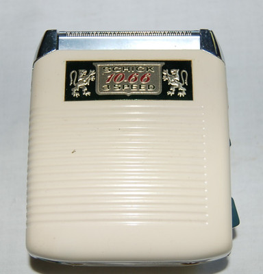 Schick Electric Razor 10.66 3 Speed Travel Original Box Case, Tested - Works