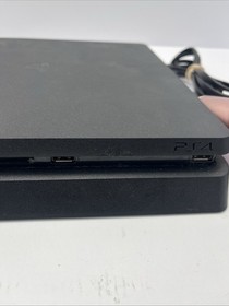 Sony PlayStation 4 Slim Edition 1TB Black Console Bundle, Tested & Working